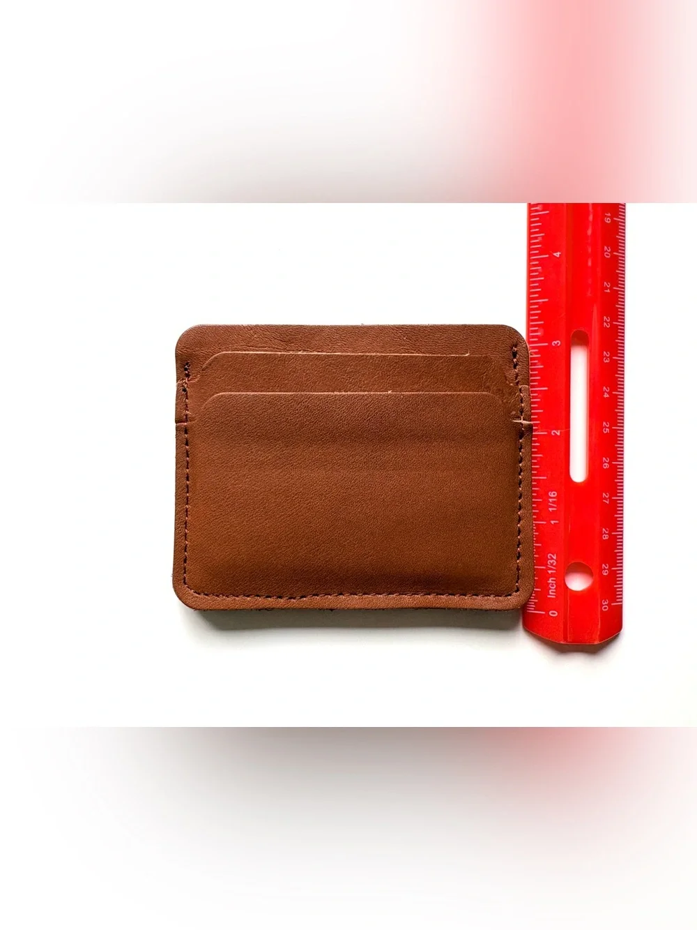 CUSTOM COACH Vintage City Bag British Tan Leather Creed Card Case ID Wallet 9790